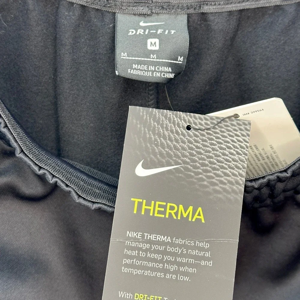 NIKE Men's Dri-Fit Therma Basketball Pants NWT •‎ Medium Standard Fit • black